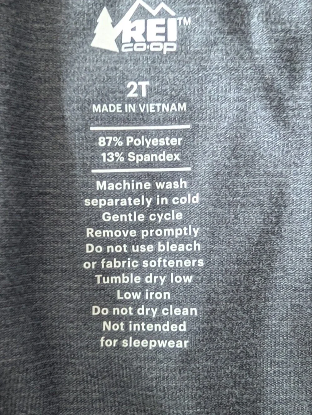 REI Grey Midweight Base Layer Bottoms - Toddlers